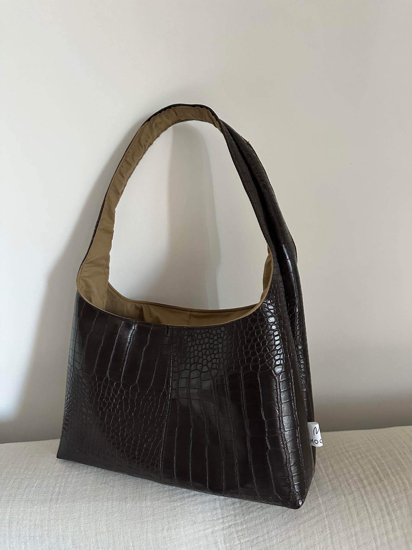 HOBO COCCO DARK BROWN PISTACCHIO