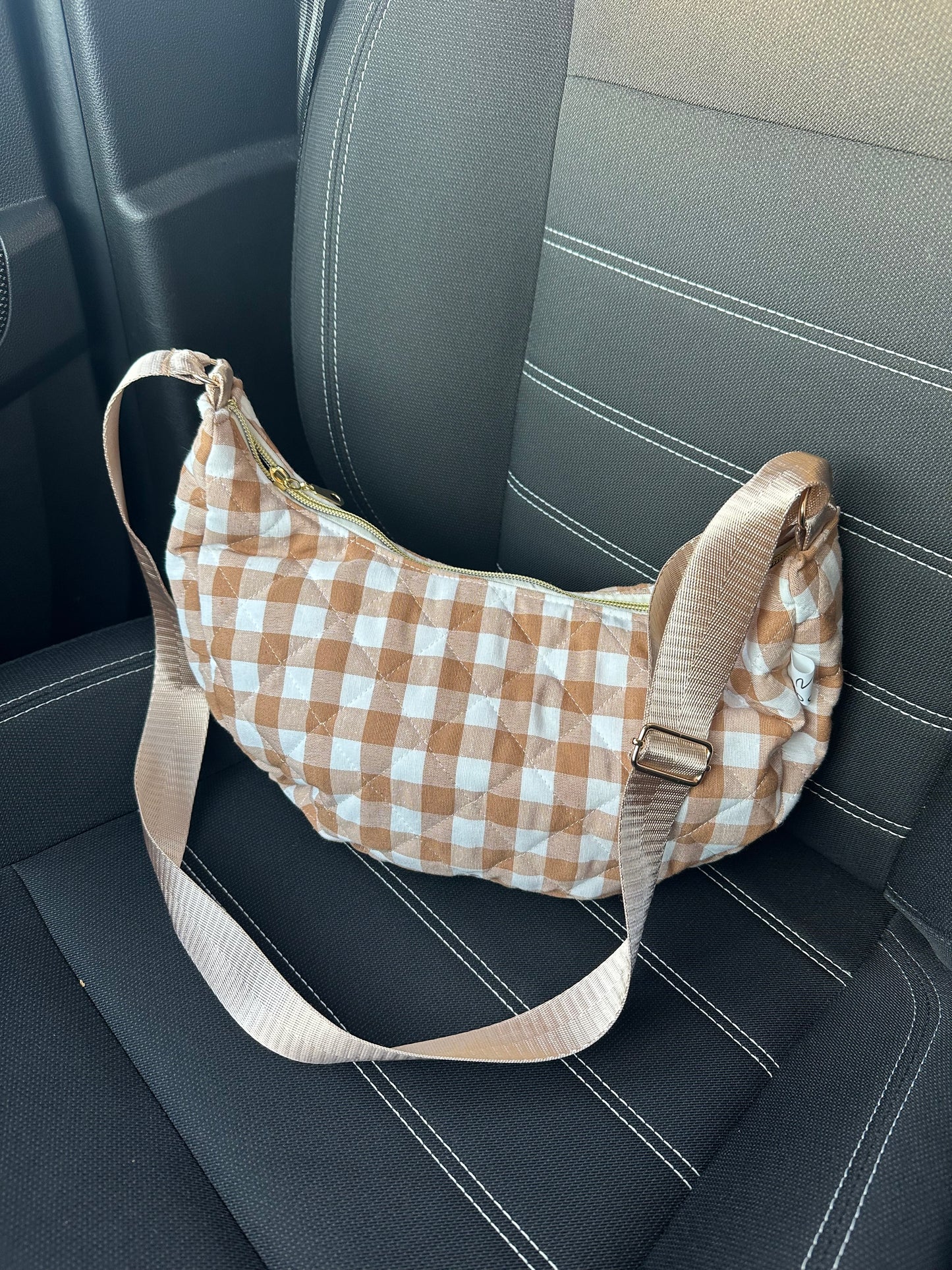 MOON BAG VICHY SENAPE