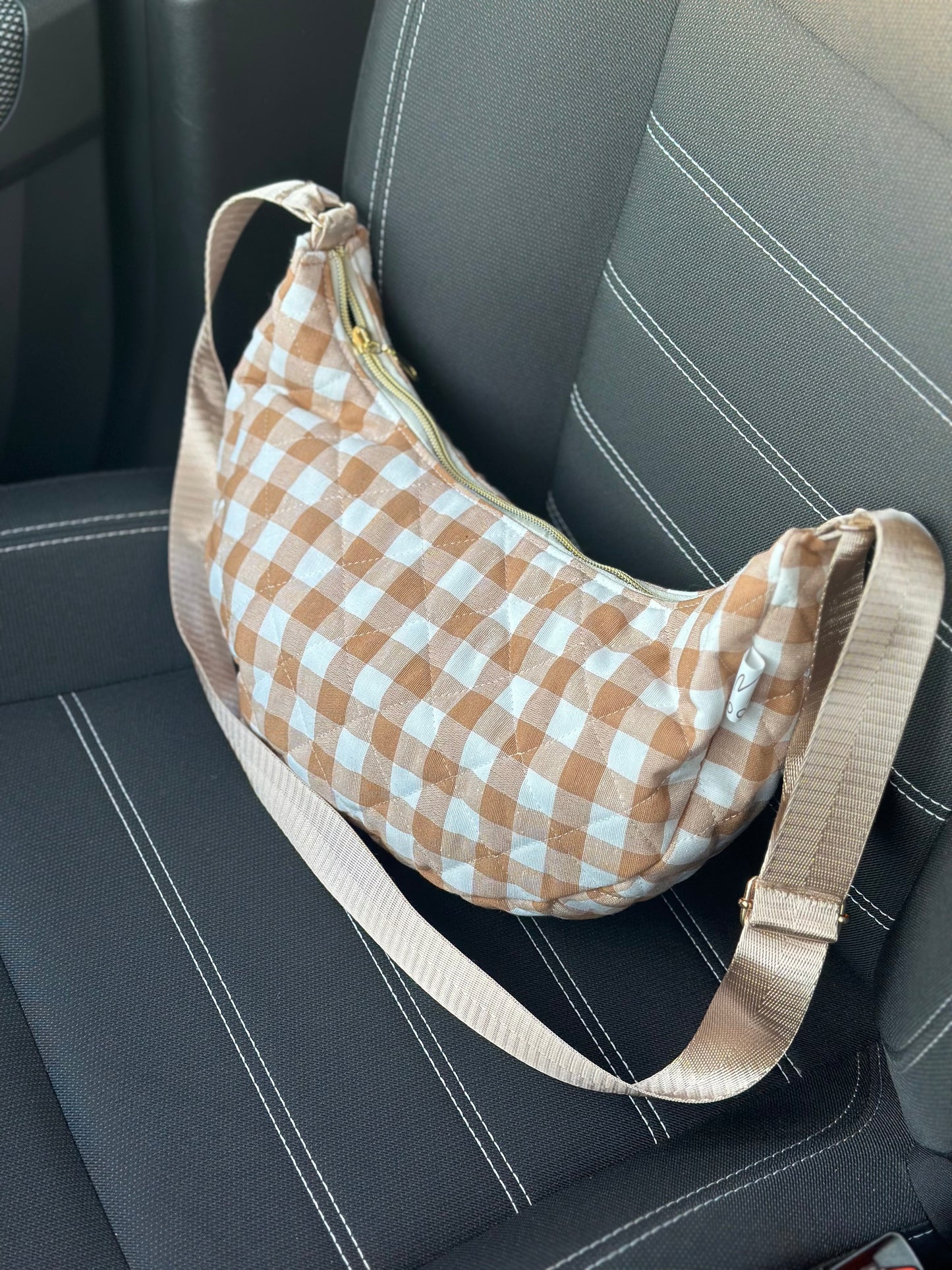 MOON BAG VICHY SENAPE