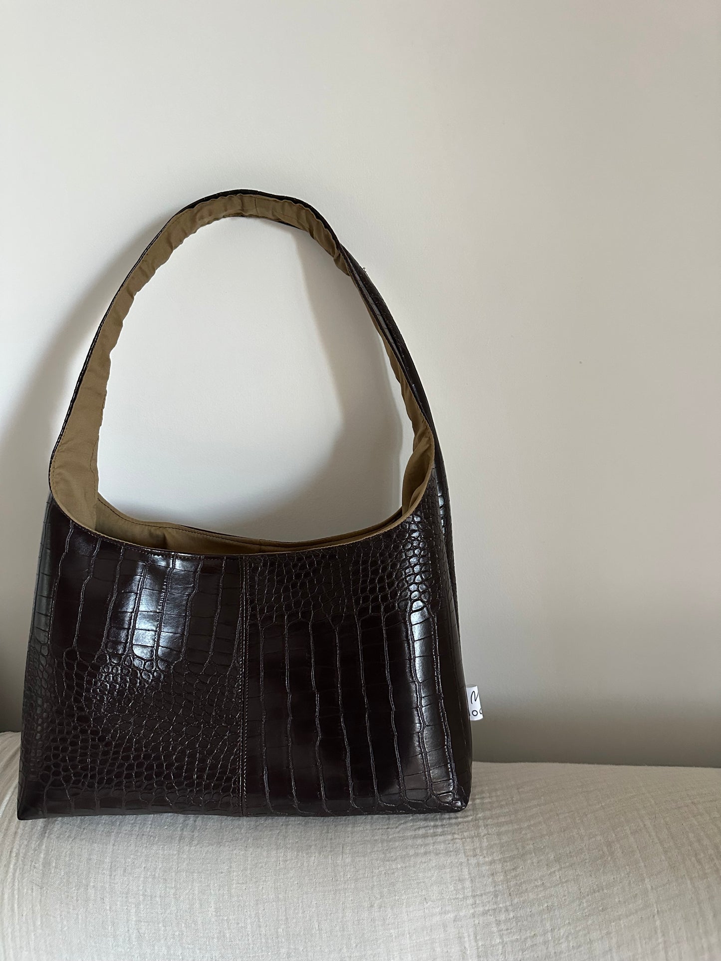 HOBO COCCO DARK BROWN PISTACCHIO