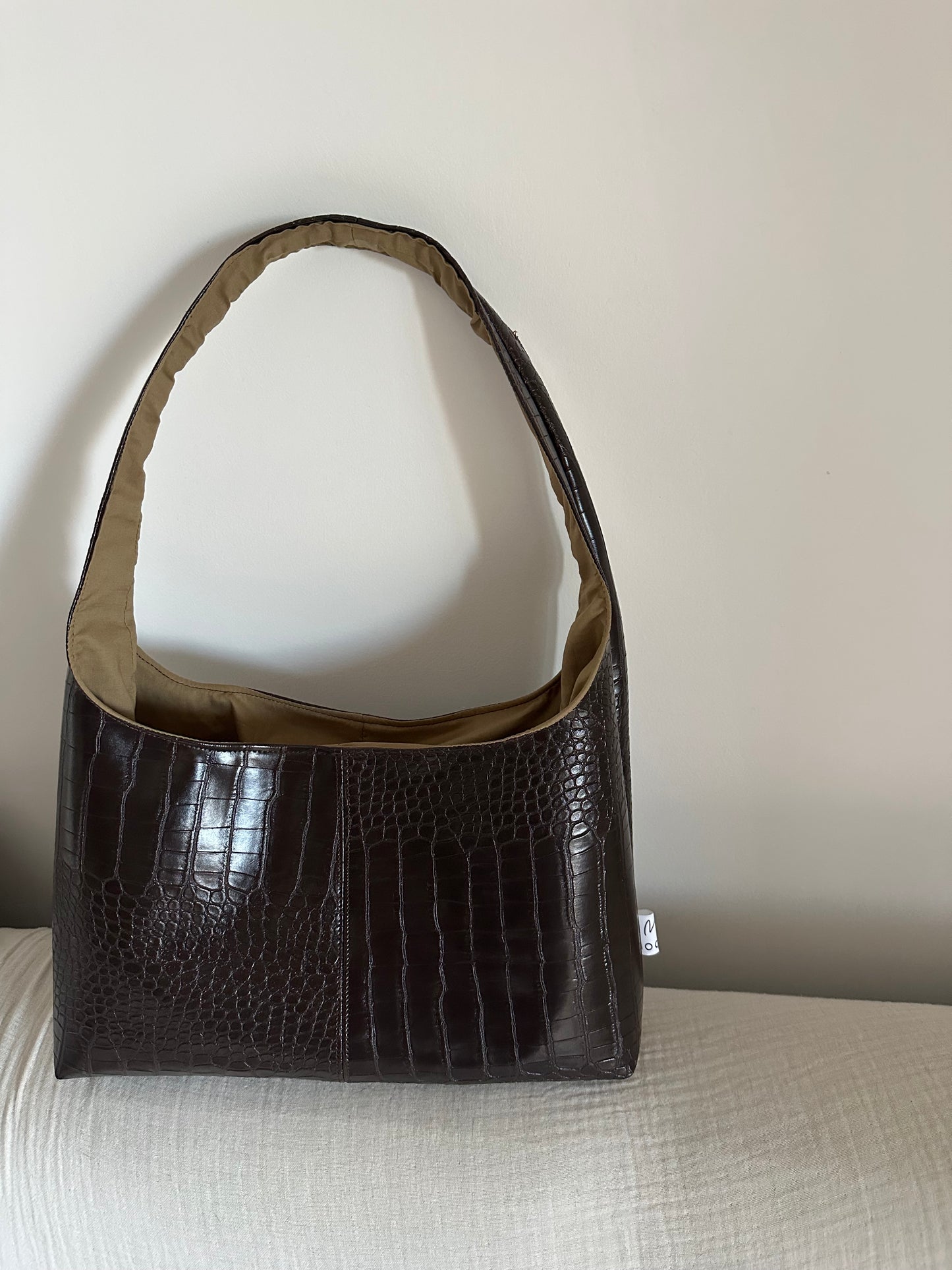 HOBO COCCO DARK BROWN PISTACCHIO