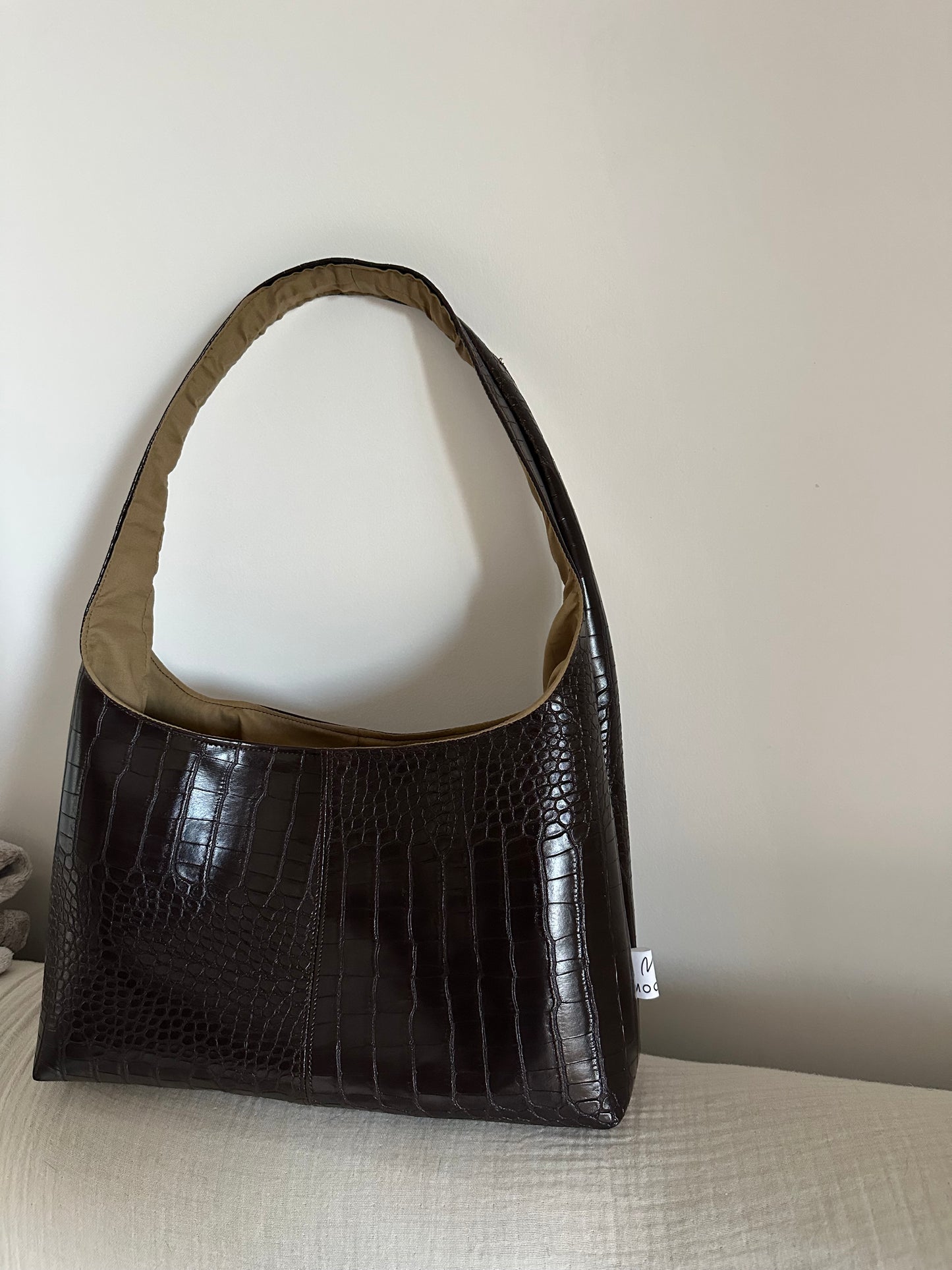 HOBO COCCO DARK BROWN PISTACCHIO